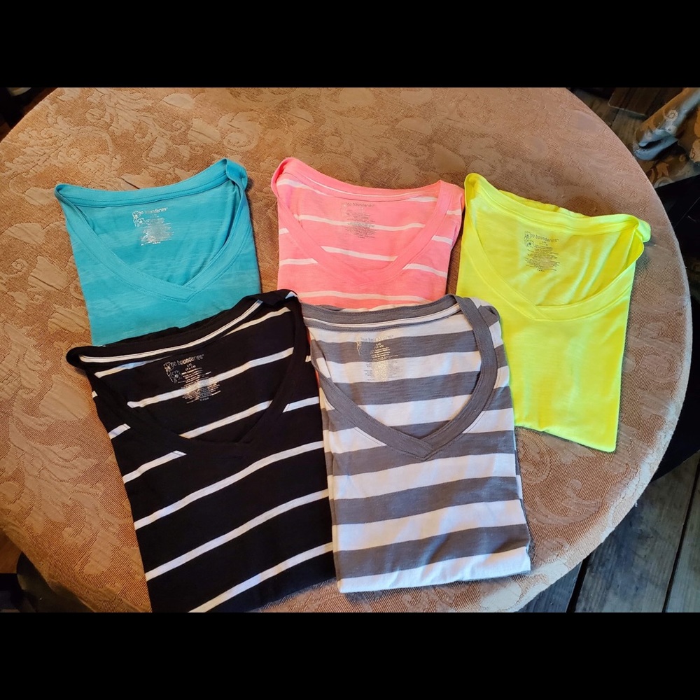 Five Large Brand New T Shirts